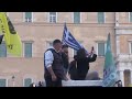 Greek farmers ride tractors to Athens parliament in protest  - 00:45 min - News - Video