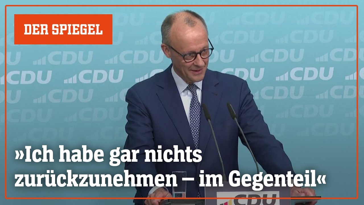 Friedrich Merz nach »Stadtbild«-Aussage | DER SPIEGEL