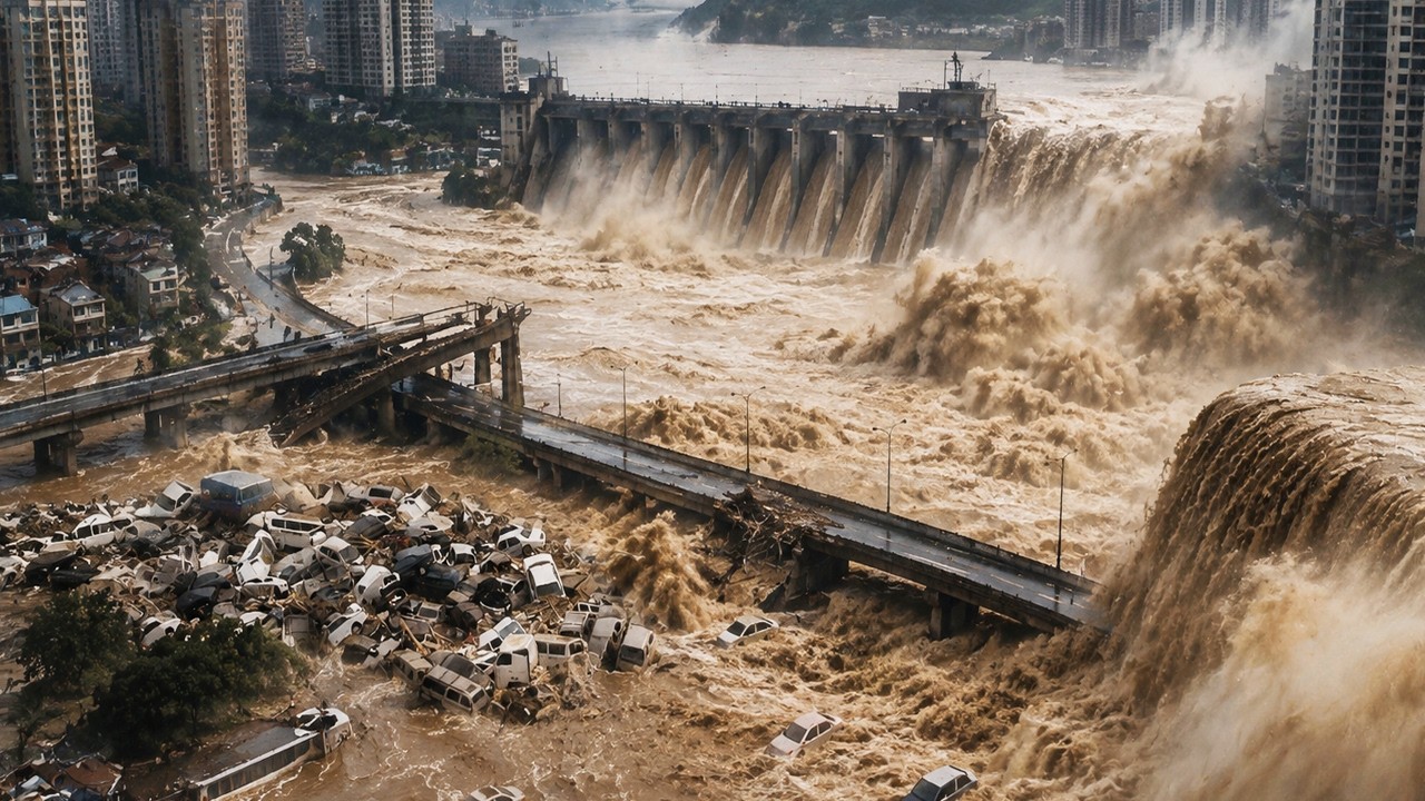 Mass Evacuations in China! Dam Overflows, 16 Rivers Surge!