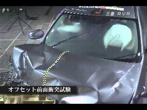 Видео катастрофа тест Mitsubishi ASX / RVR / Outlander Sport от 2010 г.