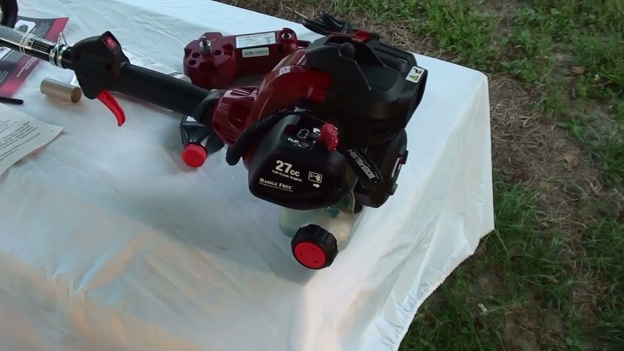 New Craftsman Gas Weed Trimmer with Electric Starter - Unboxing and ...
