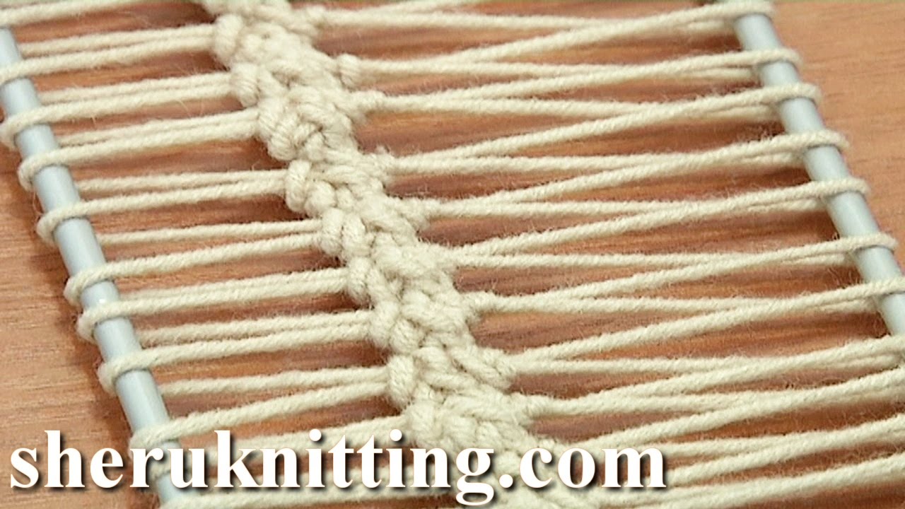 Crochet On Hairpin Loom Tutorial 17 Hairpin Lace Strip YouTube