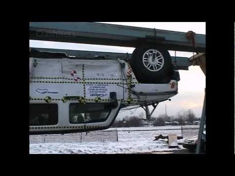 Видео краш-теста Hummer H3 с 2005 года