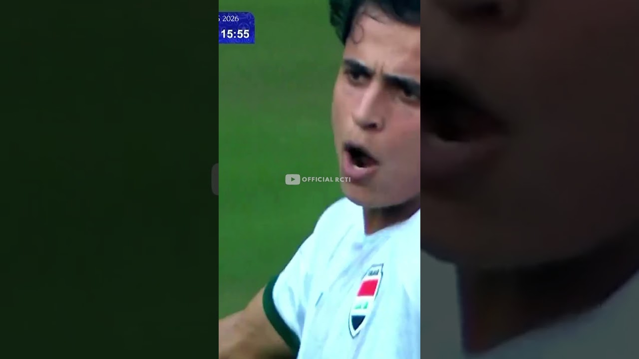 GOL DARI IRAK YANG DIANULIR OLEH WASIT SAAT PERTANDINGAN IRAK VS INDONESIA