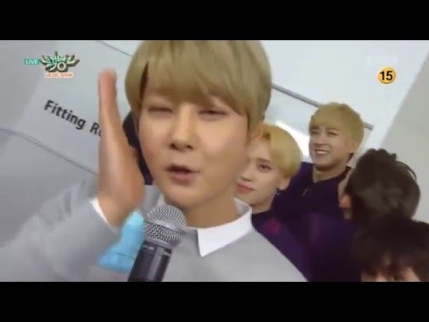 160129 Special MC SHIN HYESUNG(신혜성) & TEEN TOP (틴탑) - Interview @ Music Bank