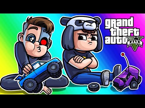 GTA5 Online Funny Moments - Panda Ragequits the RC Races!