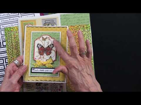 Butterfly Glitter & Gilded Quick Cards
