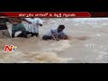Medak : Man drowns to death in Flood Water -Visuals