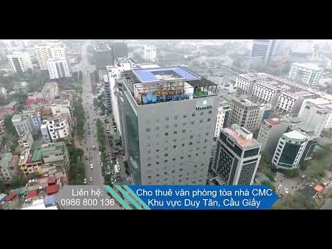 Cho thuê văn phòng tòa CMC - Duy Tân, DT 79m2 100m2 200m2 300m2 400m2 500m2 650m2 800m2 giá ưu đãi