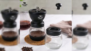 Pratinjau video produk One Two Cups Alat Penggiling Kopi Manual Coffee Grinder Adjustable - CF4146