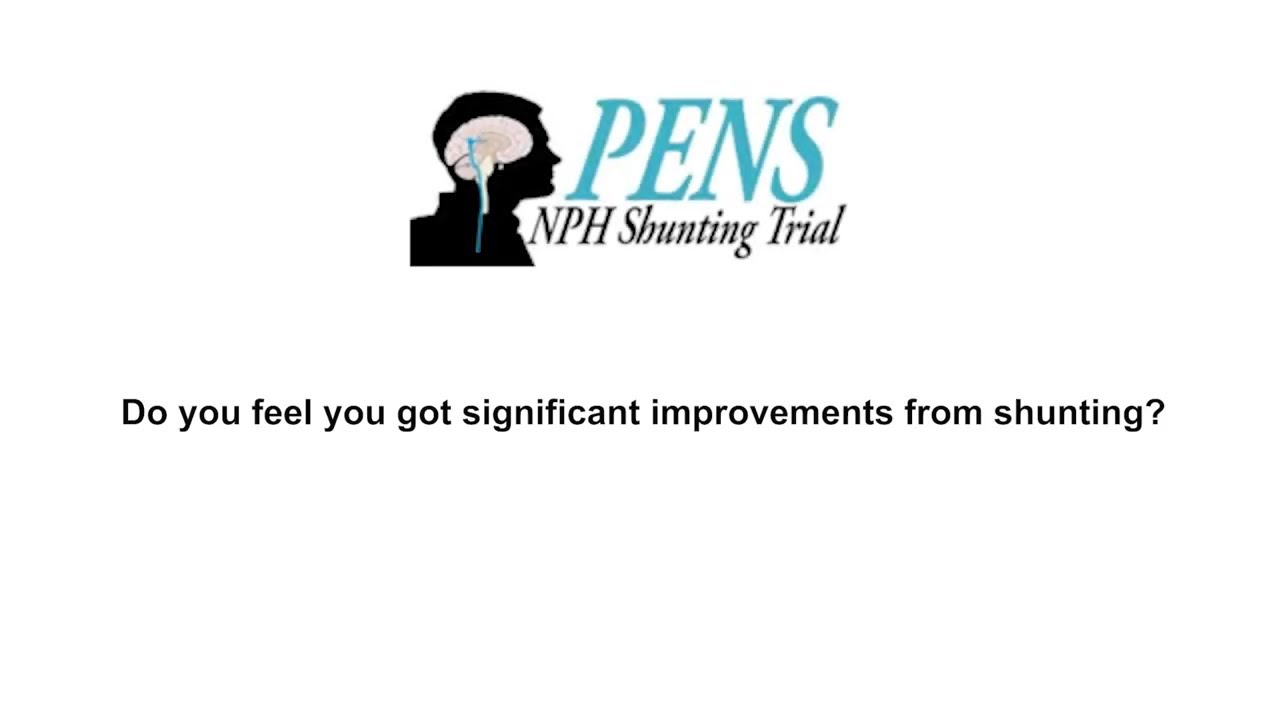 The Placebo-controlled Efficacy of iNPH Shunting (PENS) Trial—Do you feel improvement after shunting