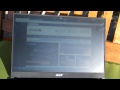 Acer Travelmate 8481G notebook kulteri napsuteses kijelzo teszt - mobilx