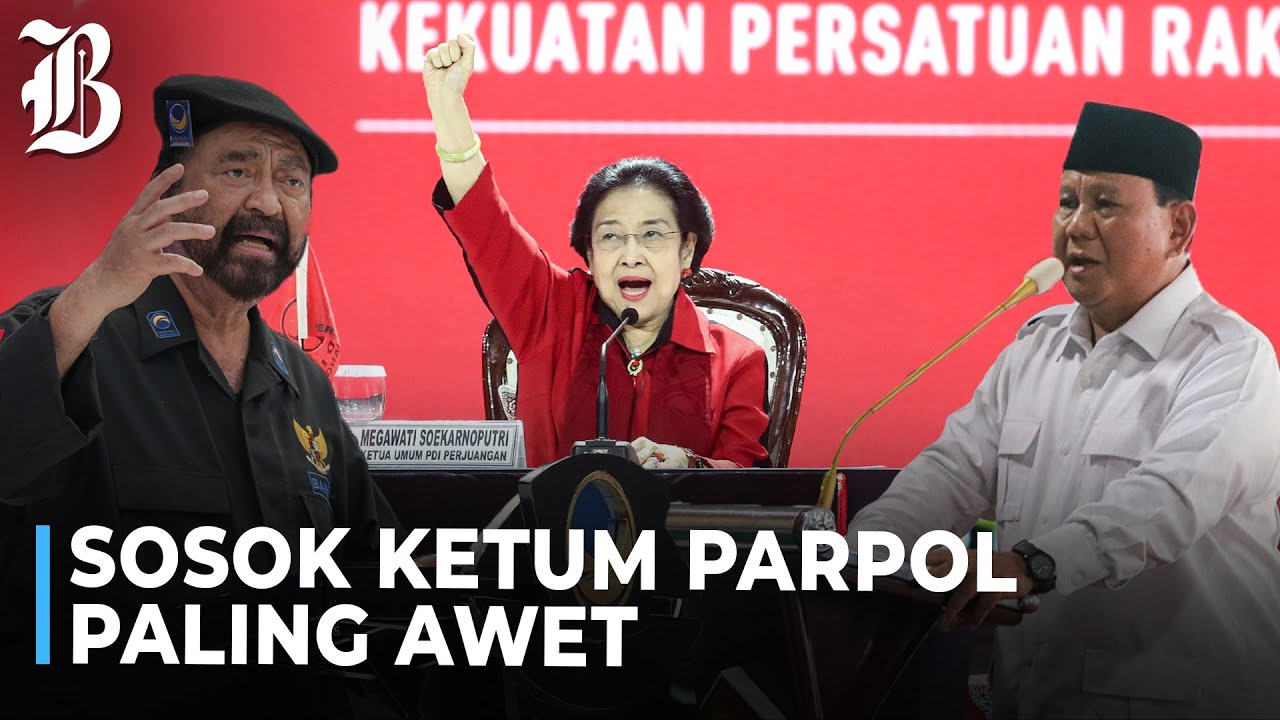 Deretan Ketum Parpol Paling Lama Menjabat, dari Megawati hingga Prabowo
