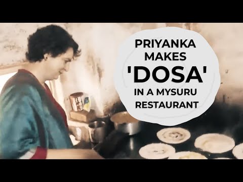 Priyanka Gandhi Vadra Gets a Taste of Mysuru: Learns the Art of Dosa-Making