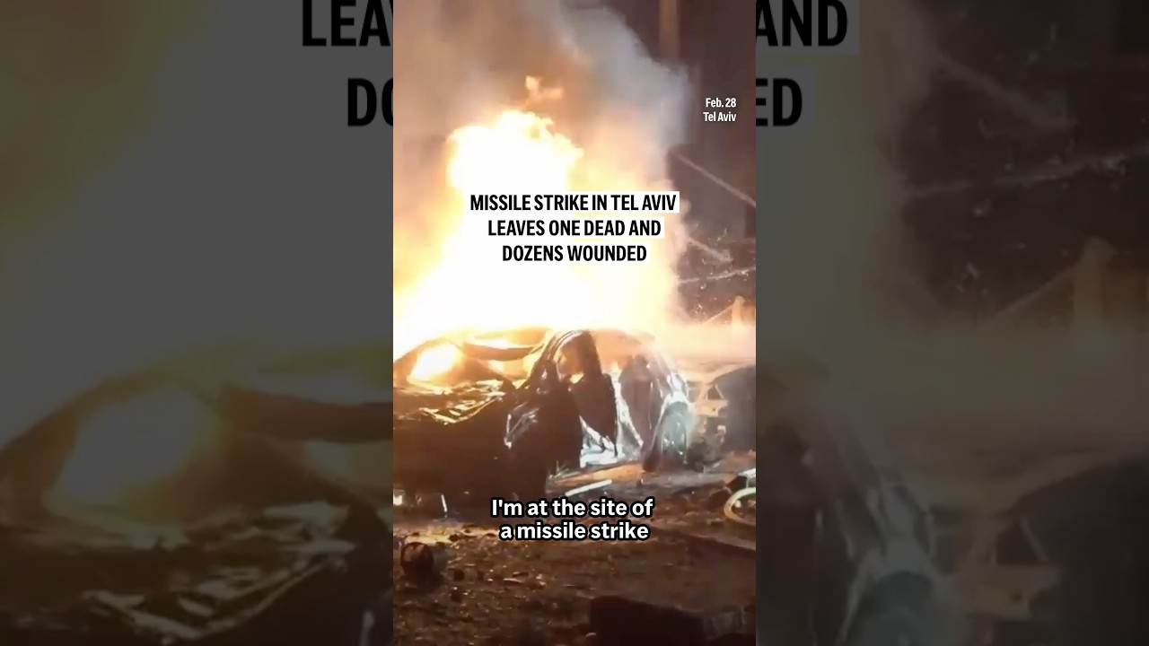 Missile strike in Tel Aviv leaves one dead and dozens wounded