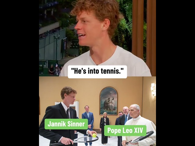 Jannik Sinner after meeting the Pope 🎾