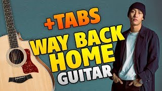 Shaun - Way Back Home (Fingerstyle Guitar Cover With Tabs And Karaoke Lyrics)