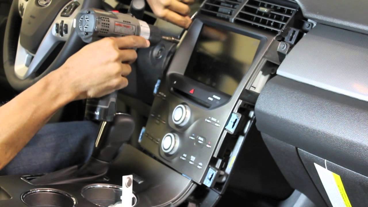 2013 Ford Edge Touch Screen Removal - YouTube sony car radio wiring schematic 