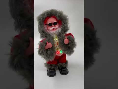Фигура Дед мороз 30см танцующий SYLRA-052114