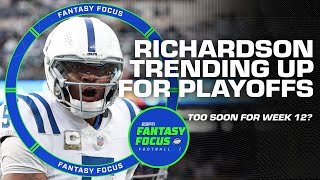 Anthony Richardson becoming a SOLID QB for Fantasy Football Playoffs? 👀 | Fantasy Focus