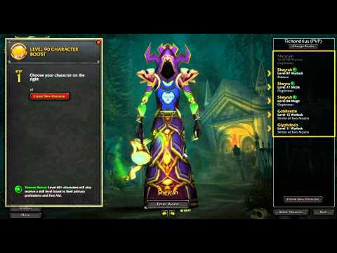 World of Warcraft Character Boost Tutorial - Instant Level 90