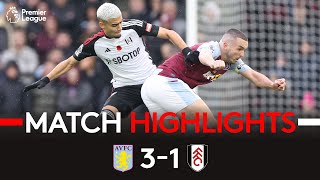 HIGHLIGHTS | Aston Villa 3-1 Fulham | Defeat On The Road