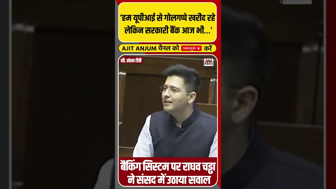 Raghav Chadda ने बैंकिंग सिस्टम को लेकर BJP सरकार को ऐसे घेरा #shorts