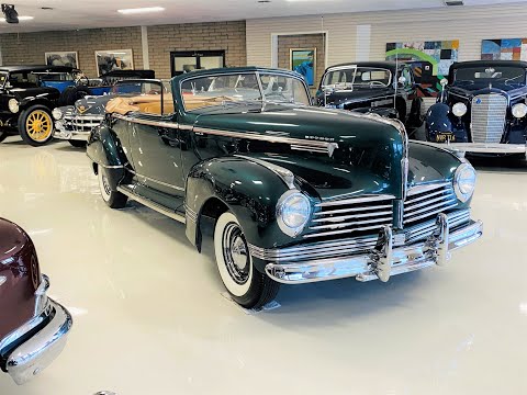 video 1942 Hudson Super Six Deluxe Convertible Coupe