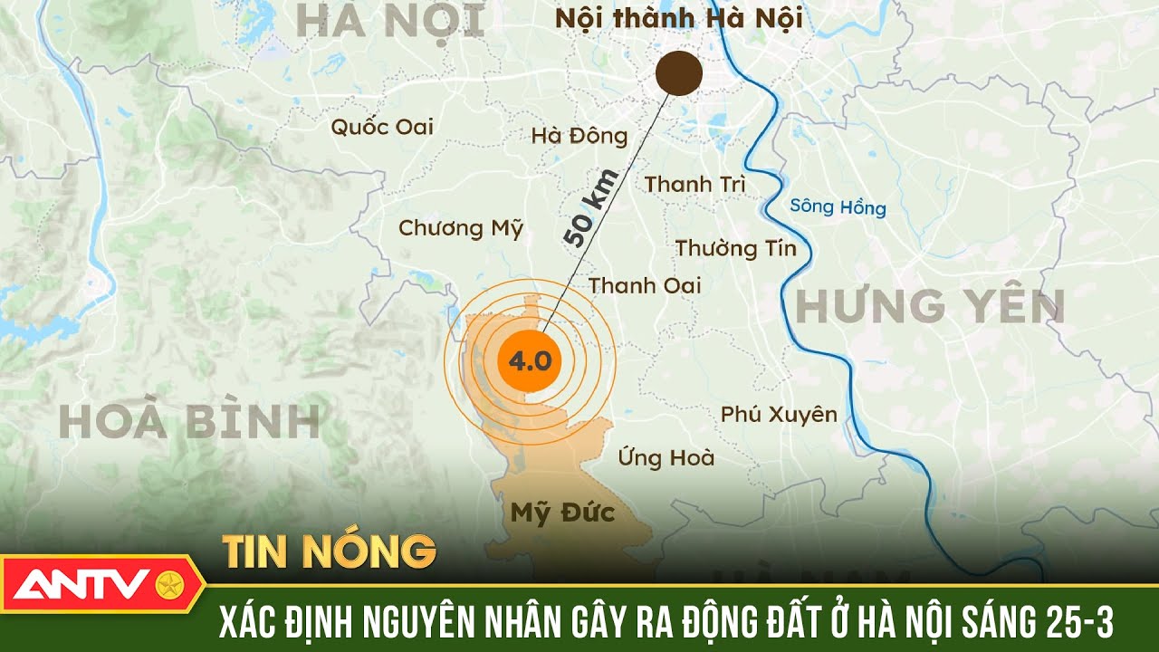 Xác định nguyên nhân gây ra động đất ở Hà Nội sáng 25/3 | ANTV