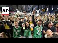Boston fans celebrate as Celtics win 18th NBA championship