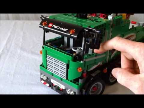Lego Trial Truck Tips Over On Highway