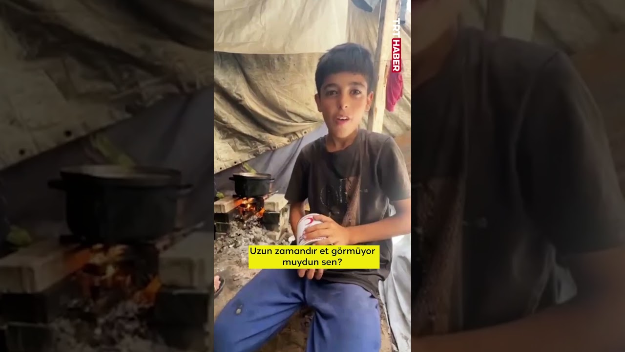 Gazzeli aile, Türk Kızılay’ın kurban yardımı ile 7 ay sonra et yiyebilmenin mutluluğunu yaşadı