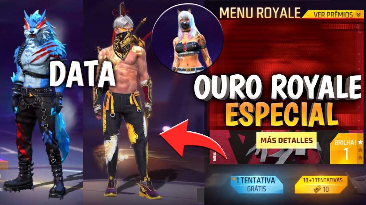 OURO ROYALE ESPECIAL DATA E EVENTO ANGELICAL SKIN DO LOBSOMEN