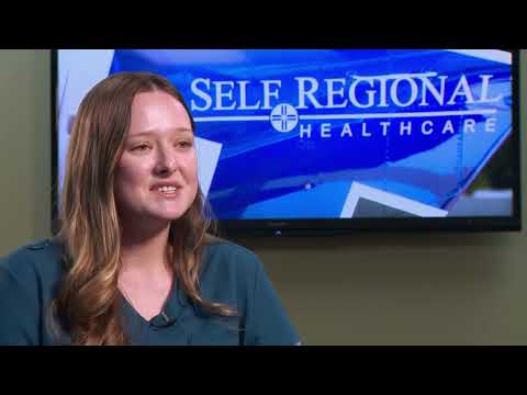 screenshot of youtube video titled Madelyn Wood and Andrea Dove | Self Regional Healthcare |  H is for Hiring