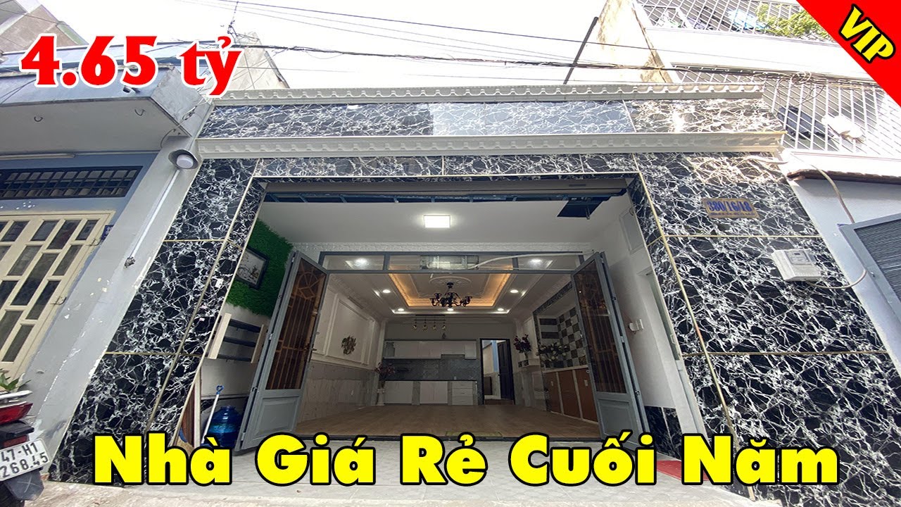 Nhà phố giá cực tốt cuối năm dọn vào ở ngay đường Nguyễn Văn Khối, phường 9, quận Gò Vấp chỉ 4.65tỷ video