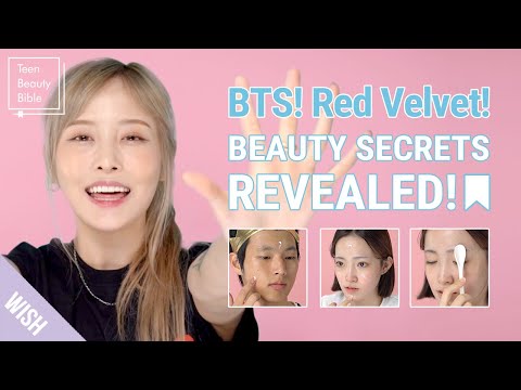 K Pop Idol Beauty Secrets Revealed! BTS & Red Velvet’s Tips for Glowing Skin! | Teen Beauty Bible