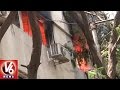 Fire in Andhra Jyothi office in Jubilee Hills