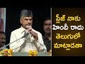 Chandrababu excuses himself for failure to speak in Hindi