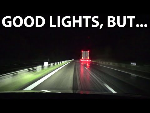 Tesla Model X Long Range Palladium adaptive headlights test