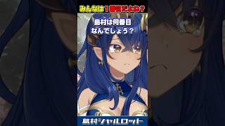 【雑談】堰代ミコの一番だと思ってた島村。　＃島村シャルロット