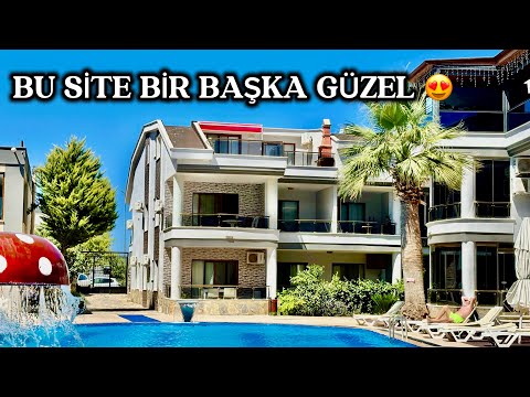 Güvenlikli Olimpik Havuzlu Site İçerisinde Havuz Cepheli Köşe Başı Geniş 3+1 Dubleks Daire / No:412
