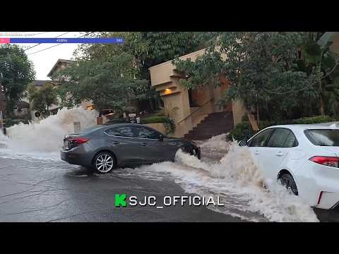 GIANT SINKHOLE - West Hollywood Water Main Disaster | FULL LIVE IRL Coverage with SJC | LA