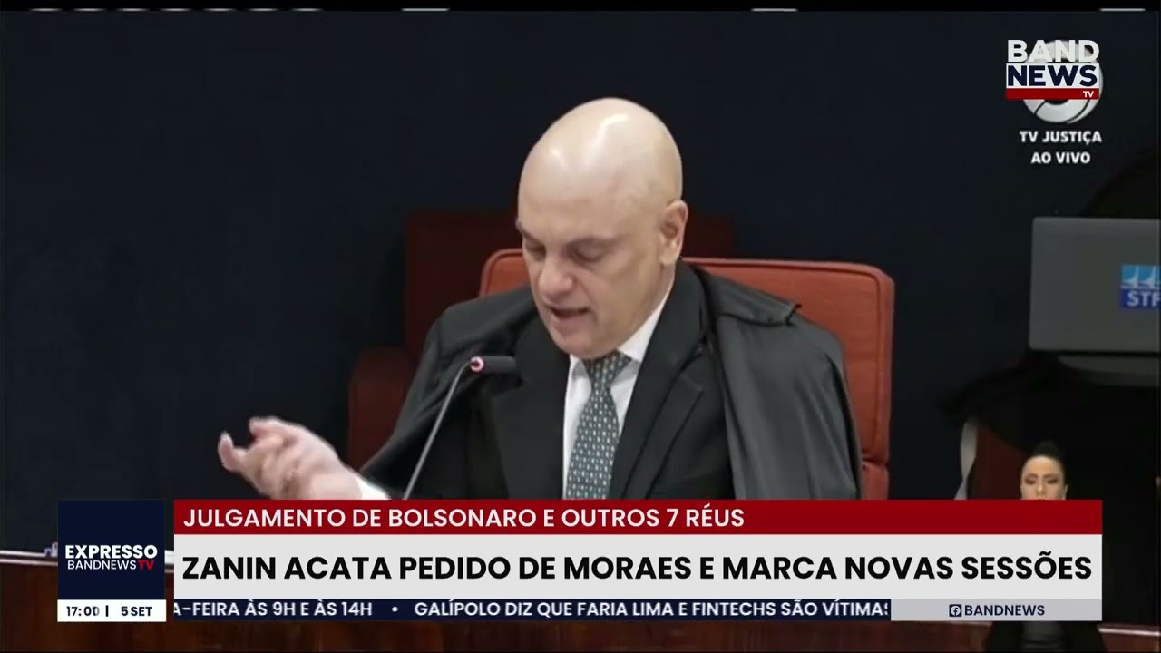 Zanin marca nova sessão para julgamento de Bolsonaro