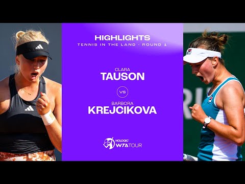 Clara Tauson vs. Barbora Krejcikova | 2023 Cleveland Round 1 | WTA Match Highlights