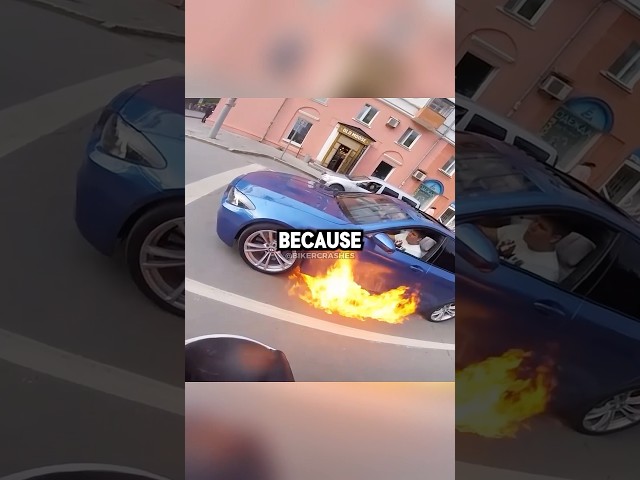 Car Caught Fire 😱 Credit @АйратГазаиров-ц7д
