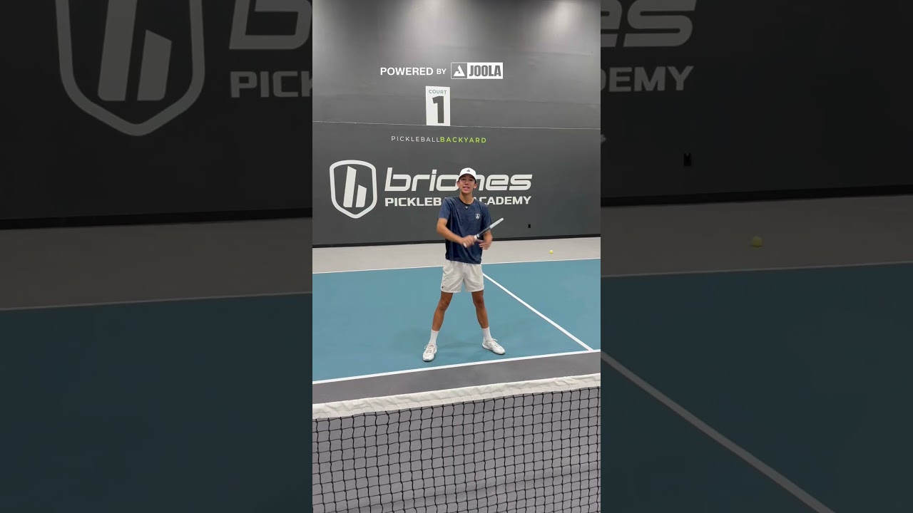 Backhand ready vs forehand ready. Win more counters at the Kitchen Line! BrionesAcademy.com