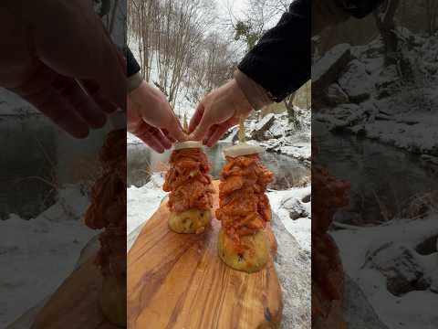 Tenekede Tavuk Döner Pişirme 🍗 - cooking chicken döner in a tin can