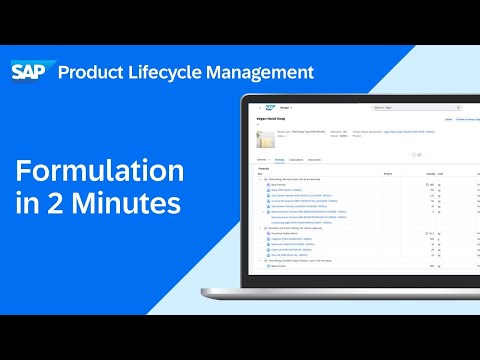 SAP PLM Recipe Formulation in 2 Minutes | Demo