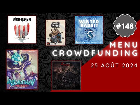 Menu Crowdfunding - 25/08/2024 : Leviathan Wilds, Zombie Horde, Winter Rabit Panda Spin, Norsemen