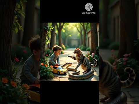 billi ne bacche ki madad ki saap se #ai #cat #cats #catvideos #boy #emotionalstory #shorts#short